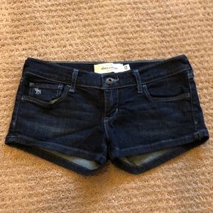 Abercrombie Kids Navy Denim Shorts